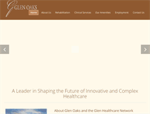 Tablet Screenshot of glenoaksrehab.com